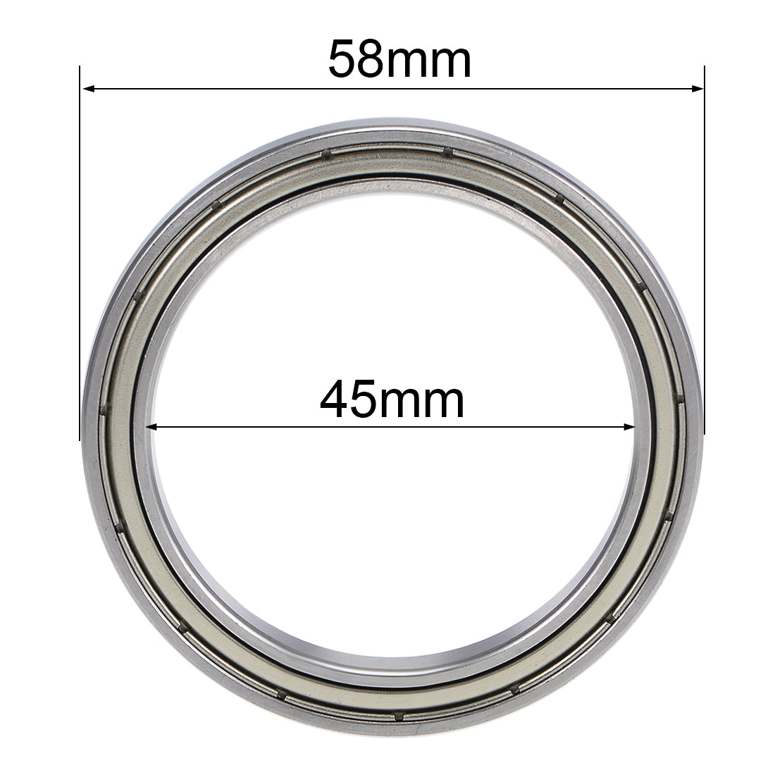 uxcell Uxcell Deep Groove Ball Bearings Thin Section Double Shield Chrome Steel ABEC1