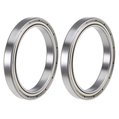 Harfington Uxcell Deep Groove Ball Bearings Thin Section Double Shield Chrome Steel ABEC1