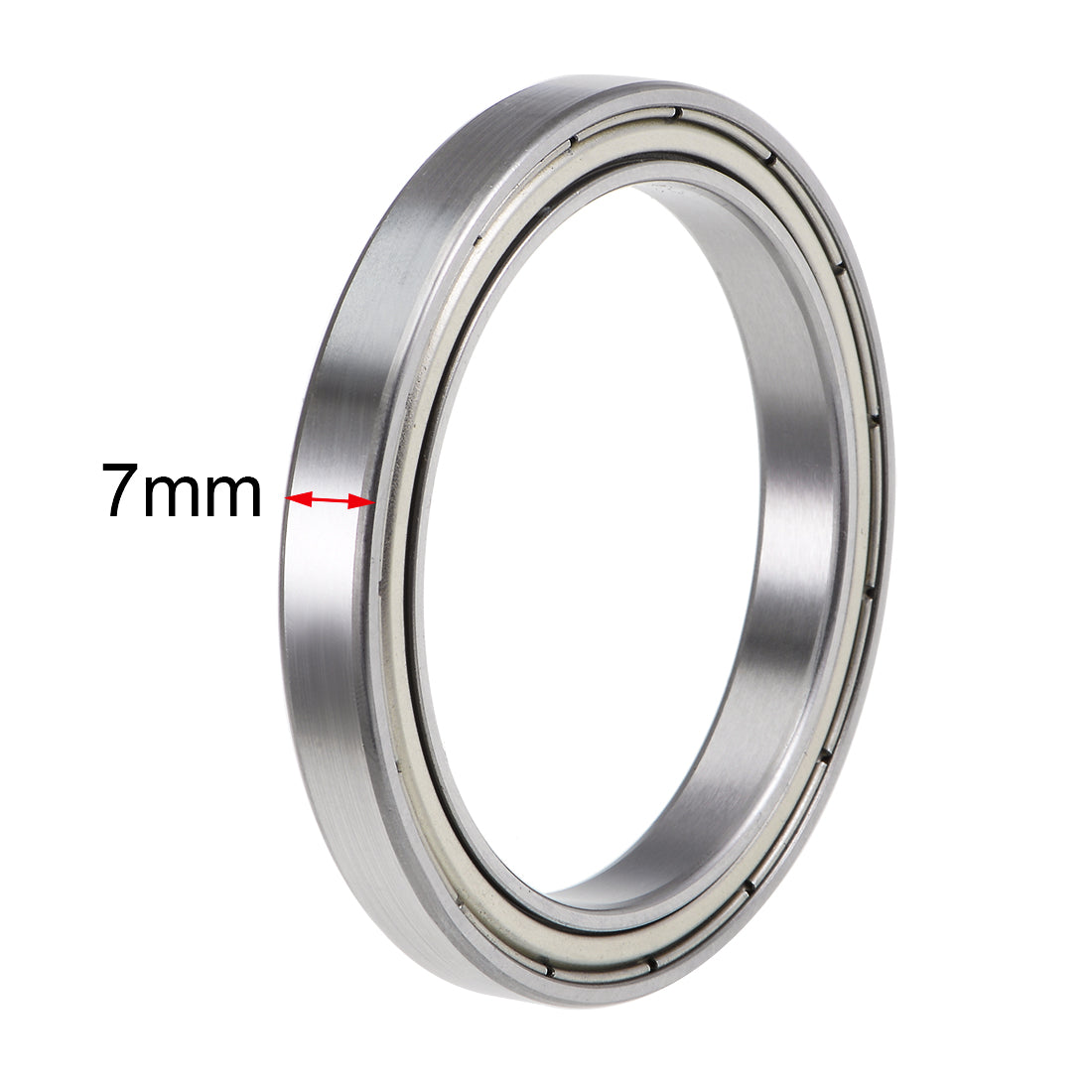 uxcell Uxcell Deep Groove Ball Bearings Thin Section Double Shielded Chrome Steel ABEC1