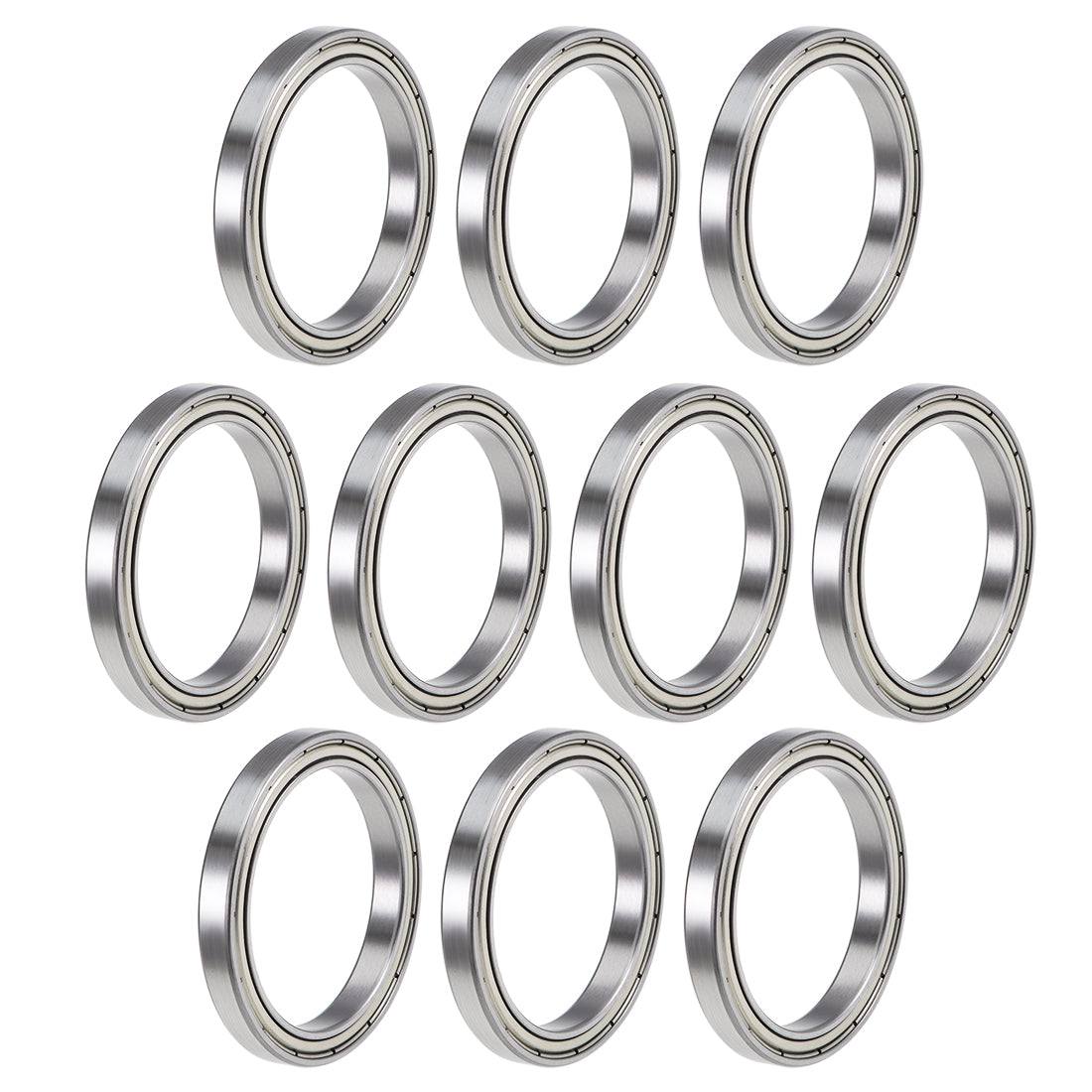 uxcell Uxcell Deep Groove Ball Bearings Thin Section Double Shielded Chrome Steel ABEC1