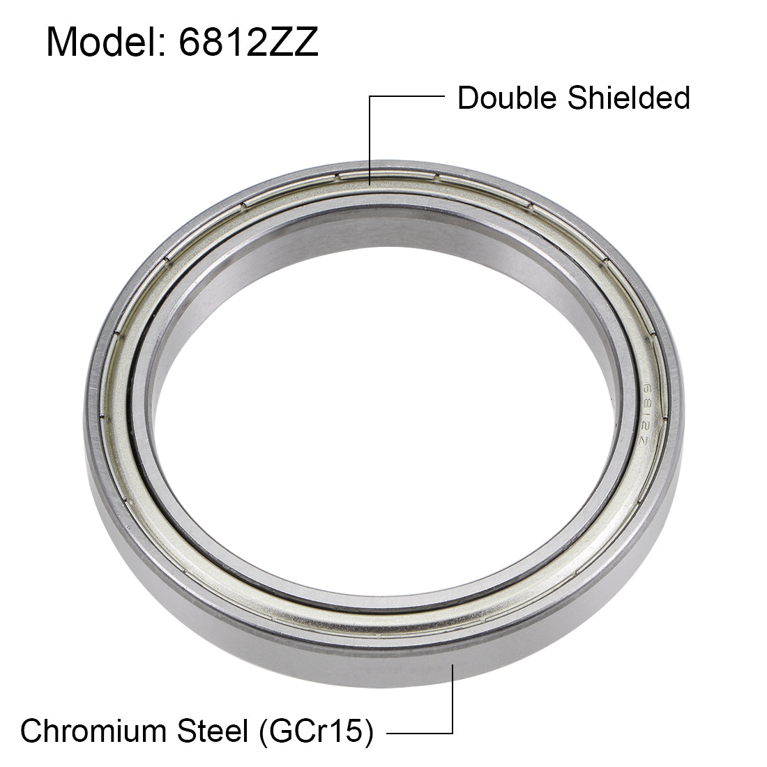 uxcell Uxcell Deep Groove Ball Bearings Thin Section Double Shield Chrome Steel ABEC1