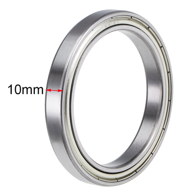 Harfington Uxcell Deep Groove Ball Bearings Thin Section Double Shield Chrome Steel ABEC1