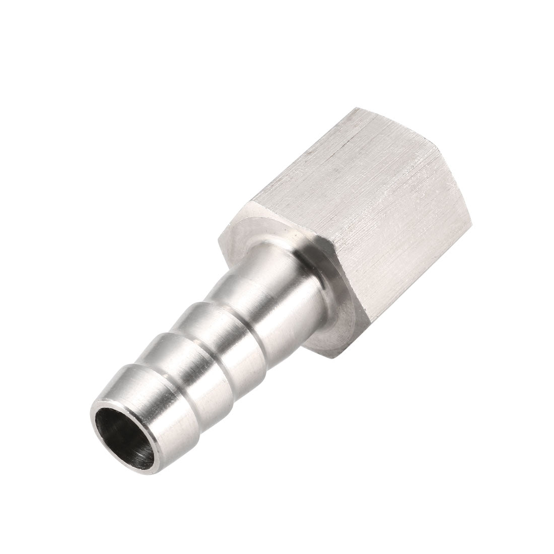 uxcell Uxcell Stainless Steel Barb Hose Fitting Connector Adapter 10mm Barbed x M14 Female Pipe 1Pcs