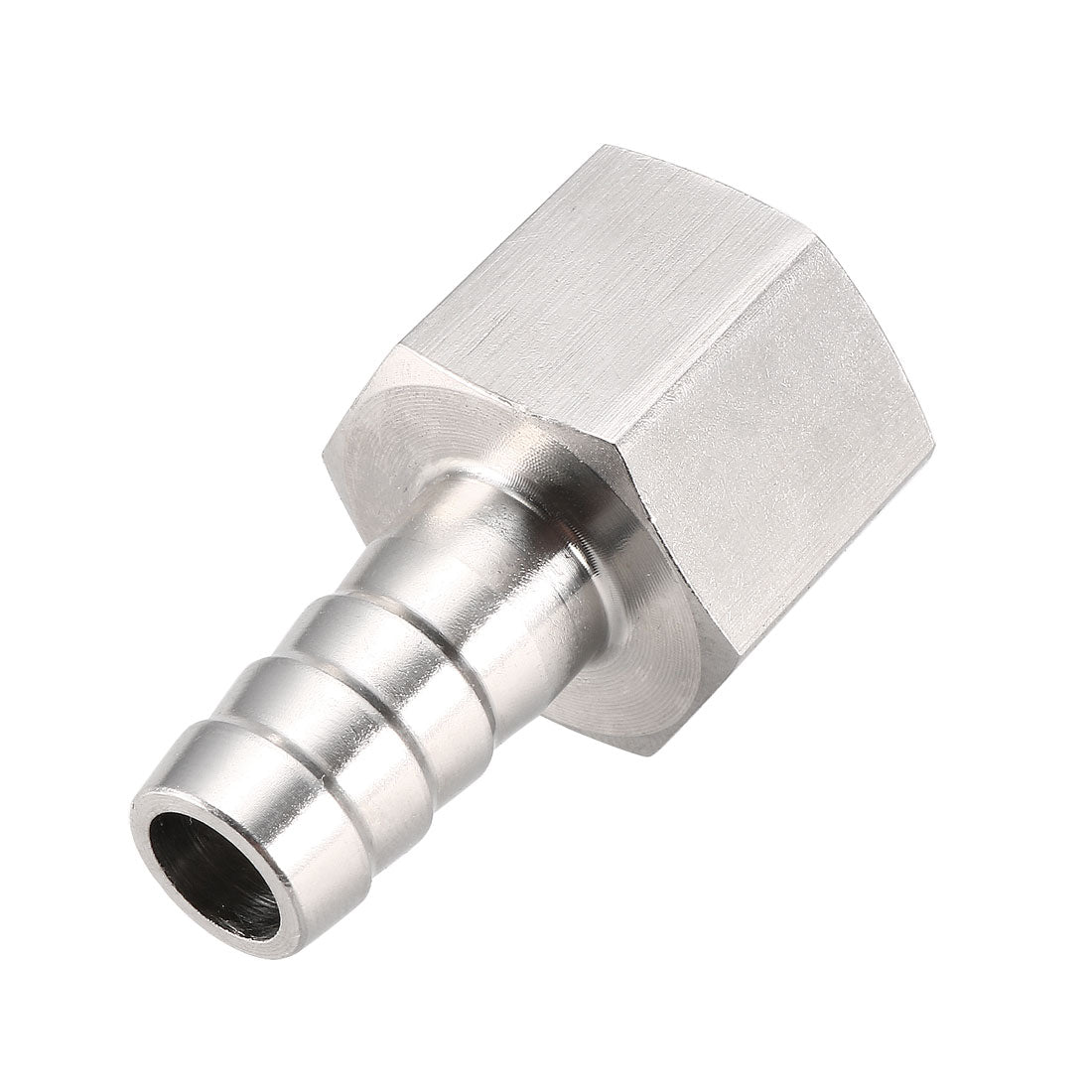 uxcell Uxcell Stainless Steel Barb Hose Fitting Connector Adapter 12mm Barbed x G1/2 Female Pipe 1Pcs