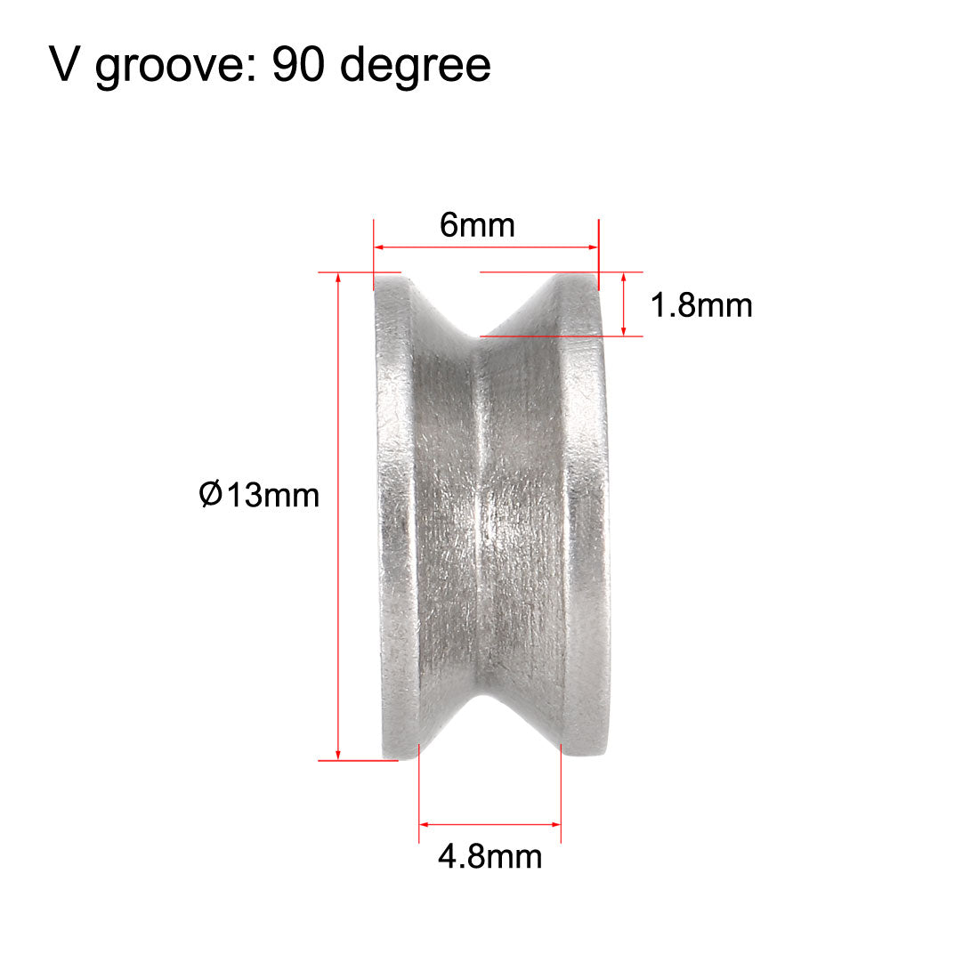 uxcell Uxcell V624ZZ Deep Groove Guide Pulley Rail Ball Bearings 4mmx13mmx6mm Double Metal Shielded Carbon Steel Bearings 10pcs