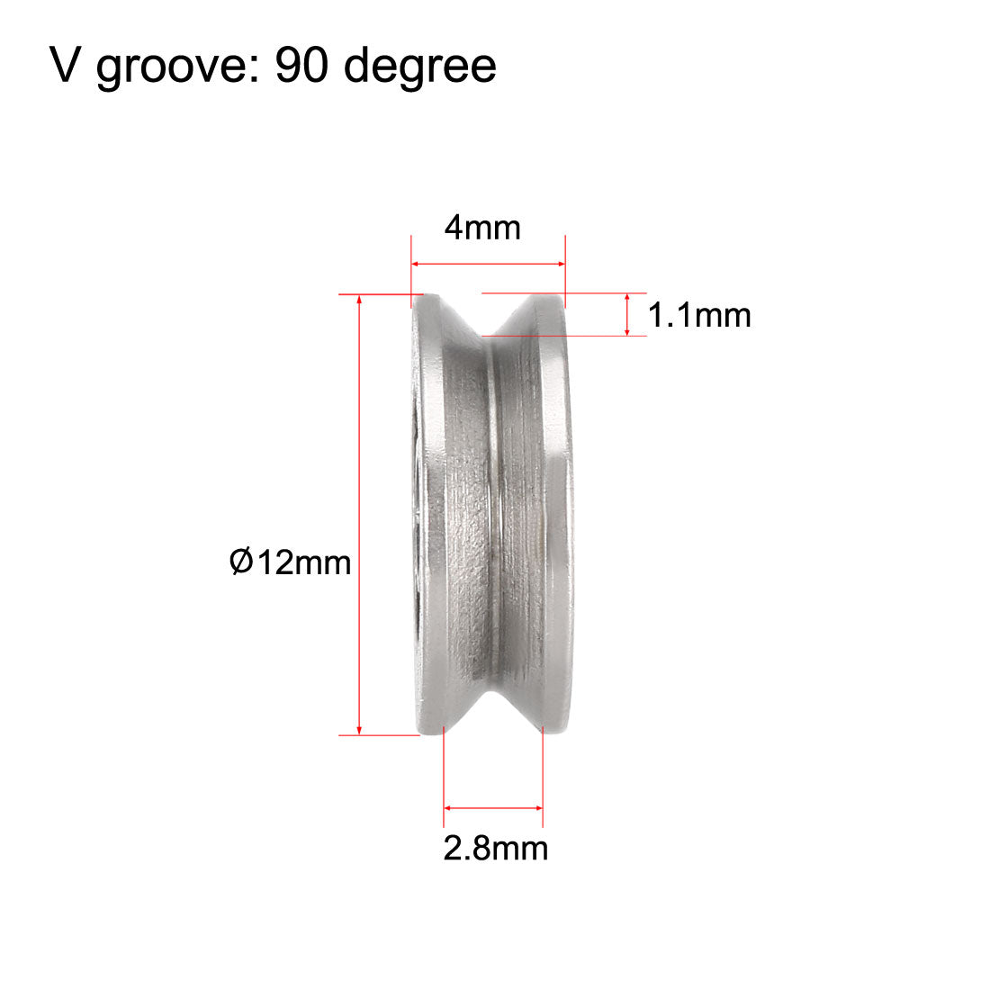 uxcell Uxcell V623ZZ Deep Groove Guide Pulley Rail Ball Bearings 3mmx12mmx4mm Double Metal Shielded Carbon Steel Bearings 20pcs