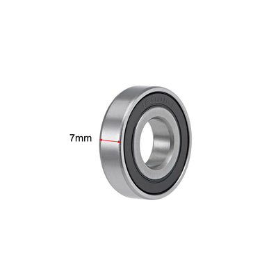 Harfington Uxcell Deep Groove Ball Bearings Double Seal Chrome Steel