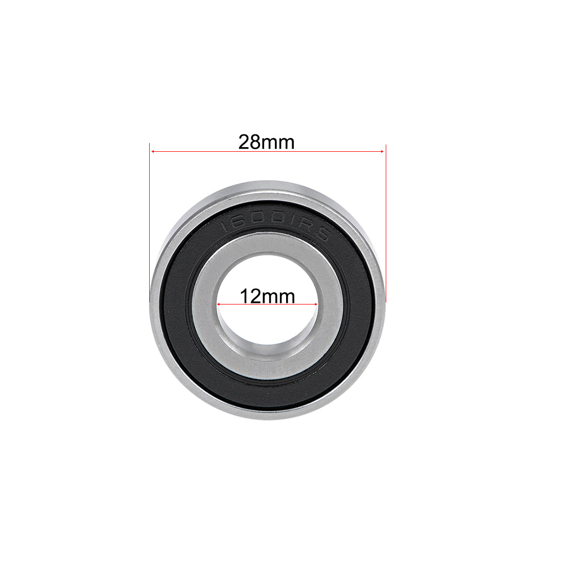 uxcell Uxcell Deep Groove Ball Bearings Double Seal Chrome Steel