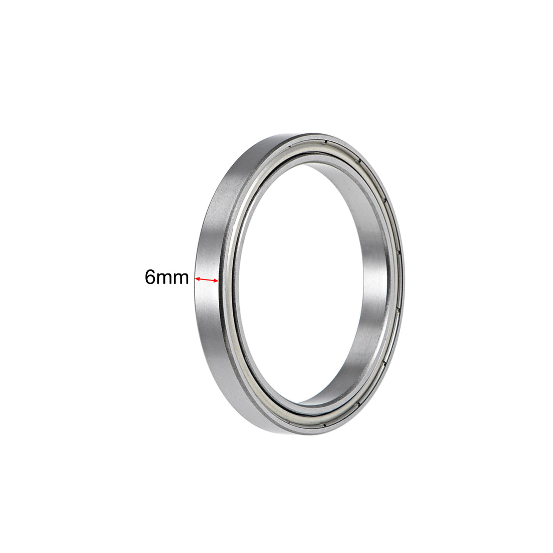 uxcell Uxcell Deep Groove Ball Bearings Thin Section Double Shielded Chrome Steel