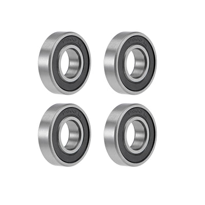 Harfington Uxcell Deep Groove Ball Bearings Thin Section Double Seal Chrome Steel ABEC1