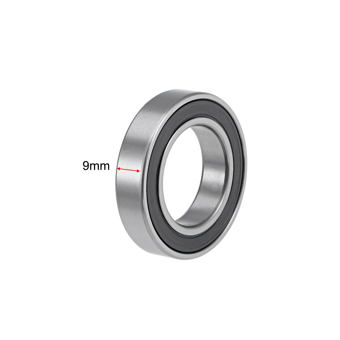 uxcell Uxcell Deep Groove Ball Bearings Thin Section Double Seal Chrome Steel ABEC1