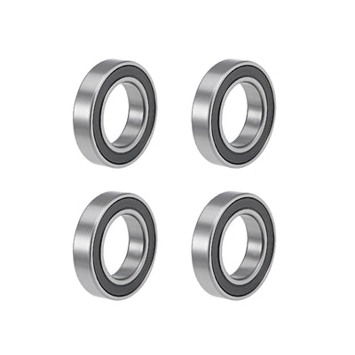 Harfington Uxcell Deep Groove Ball Bearings Thin Section Double Seal Chrome Steel ABEC1