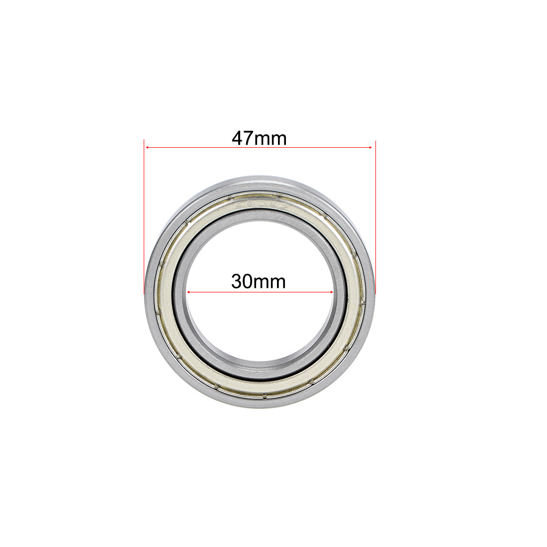 uxcell Uxcell Deep Groove Ball Bearings Thin Section Double Shield Chrome Steel ABEC1