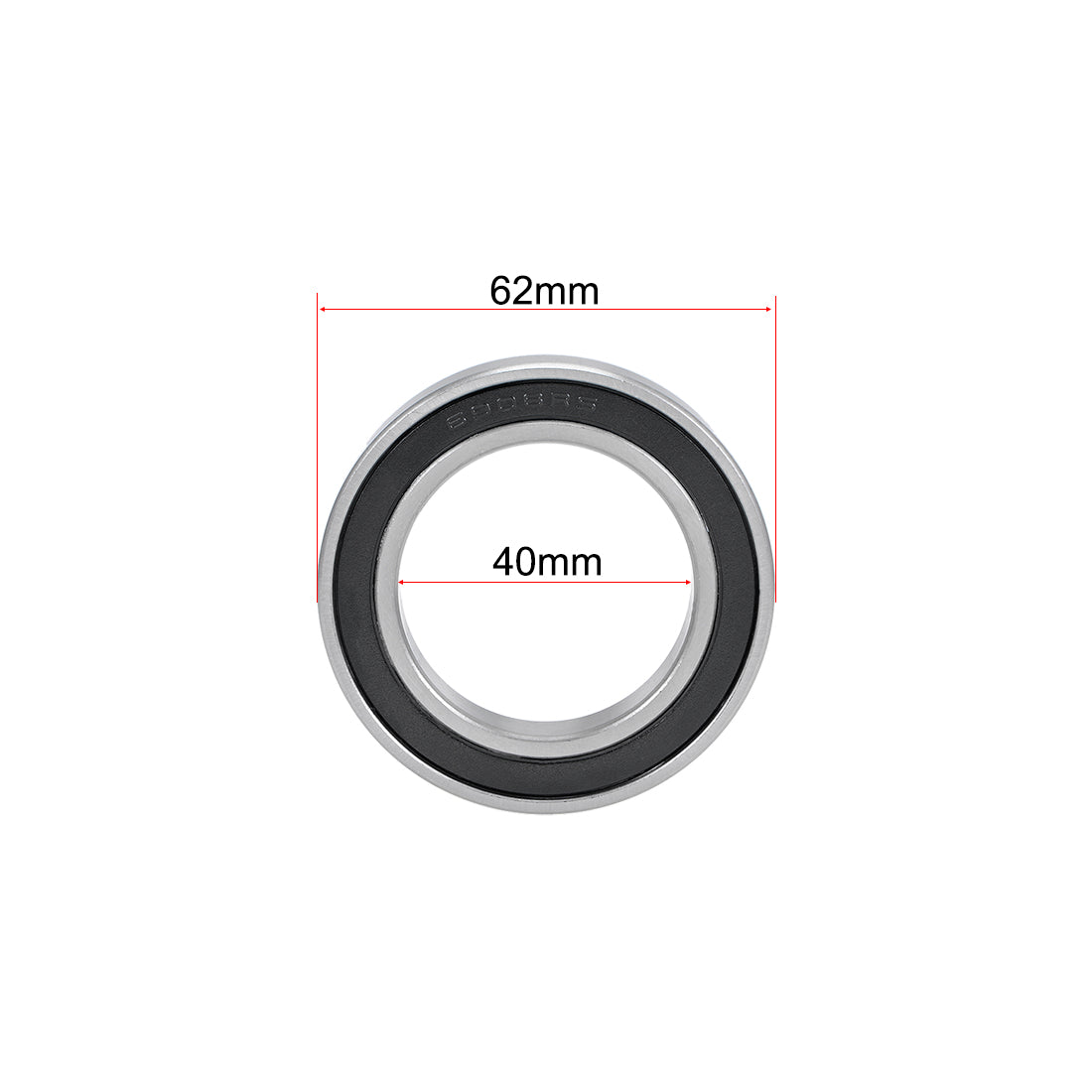 uxcell Uxcell Deep Groove Ball Bearings Thin Section Double Sealed Chrome Steel Bearings