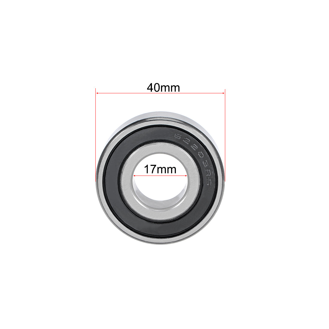 uxcell Uxcell Deep Groove Ball Bearings Double Seal Chrome Steel