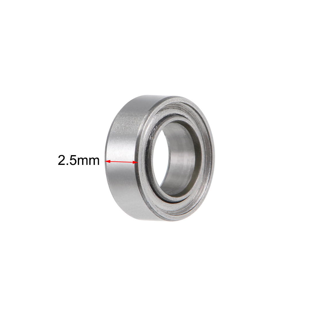 uxcell Uxcell Miniature Deep Groove Ball Bearings Double Shielded Stainless Steel