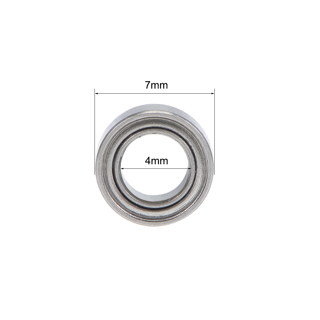 uxcell Uxcell Miniature Deep Groove Ball Bearings Double Shielded Stainless Steel