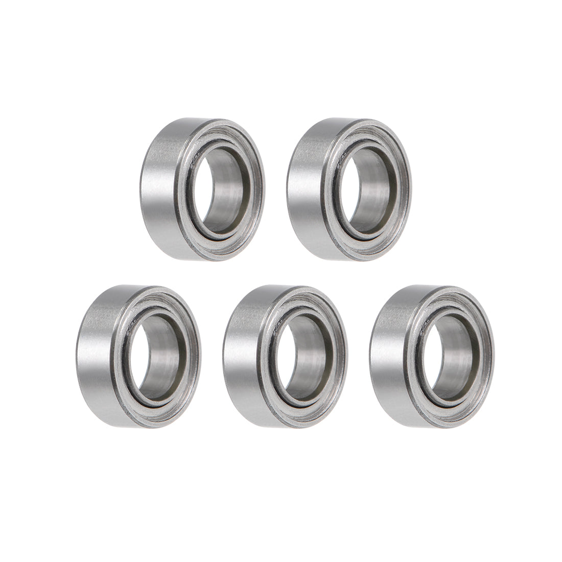 uxcell Uxcell Miniature Deep Groove Ball Bearings Double Shielded Stainless Steel