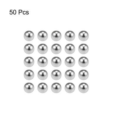 Harfington Uxcell Precision Balls 17/64" Solid Chrome Steel G10 for Ball Bearing Wheel 50pcs