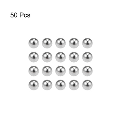 Harfington Uxcell Precision Balls 17/64" Solid Chrome Steel G10 for Ball Bearing Wheel 50pcs