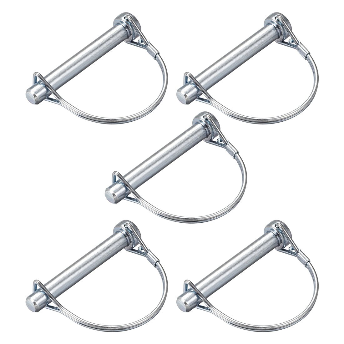 uxcell Uxcell Shaft Locking Pin 9.5mmx65mm Coupler Pin for Farm Trailers Lawn Arch 5Pcs