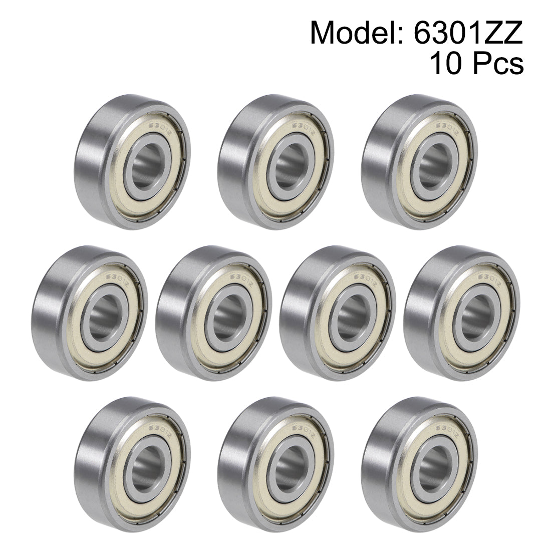 uxcell Uxcell Deep Groove Ball Bearings Metric Double Shield Chrome Steel Roller P0 Z2