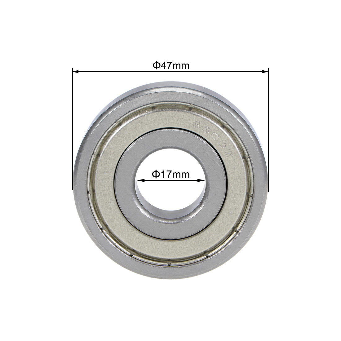 uxcell Uxcell Deep Groove Ball Bearings Metric Double Shield Chrome Steel P0 Z2