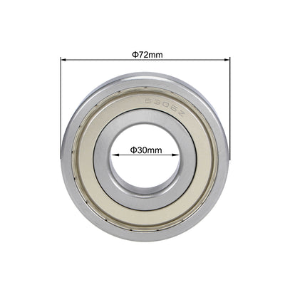 Harfington Uxcell Deep Groove Ball Bearings Metric Double Shield Chrome Steel P0 Z2