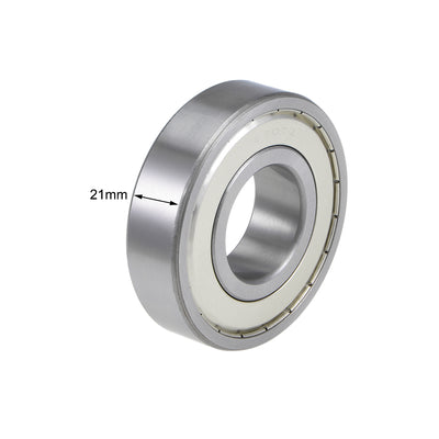 Harfington Uxcell Deep Groove Ball Bearings  Metric Double Shielded Chrome Steel ABEC1 Z2