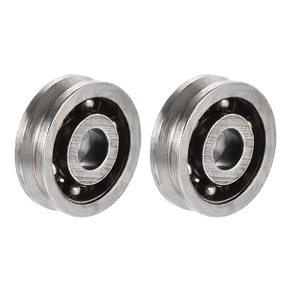 uxcell Uxcell 603VV Miniature Deep V Groove Guide Ball Bearings 3x10x3mm Double Metal Shielded (GCr15) Chrome Steel Bearings 2pcs