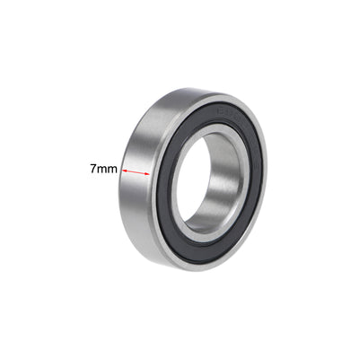 Harfington Uxcell Deep Groove Ball Bearings Thin Section Double Sealed Chrome Steel ABEC3