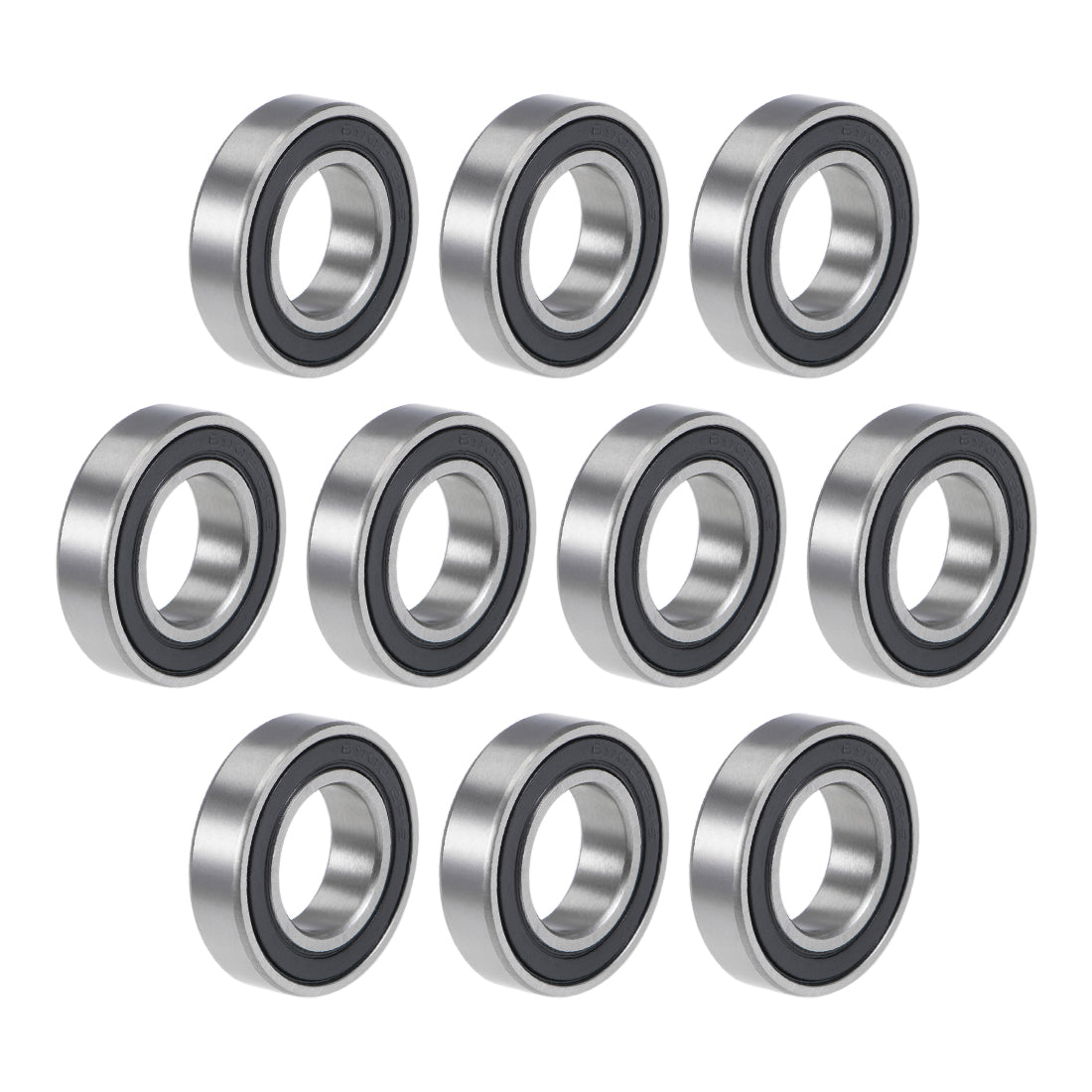 uxcell Uxcell Deep Groove Ball Bearings Thin Section Double Sealed Chrome Steel ABEC3