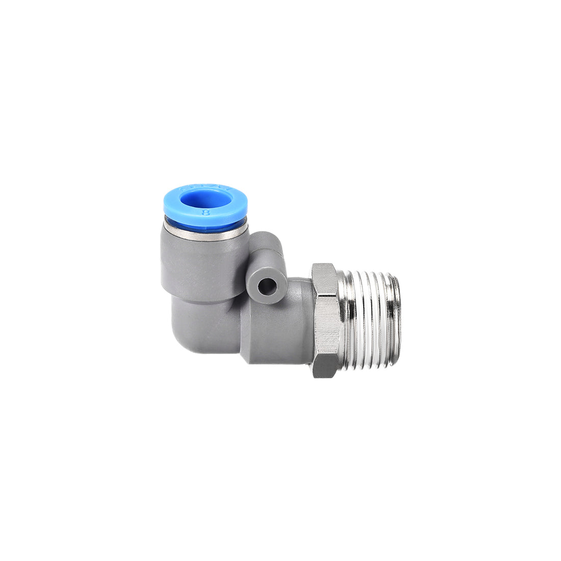 Harfington Elbow Push to Connect Air Fittings, Male Thread Pneumatic Quick Release Connectors