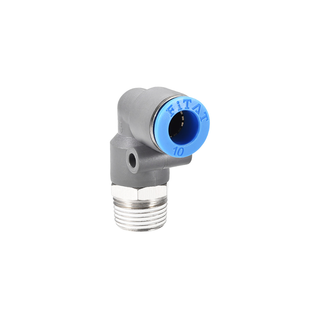 Harfington Elbow Push to Connect Air Fittings, Male Thread Pneumatic Quick Release Connectors