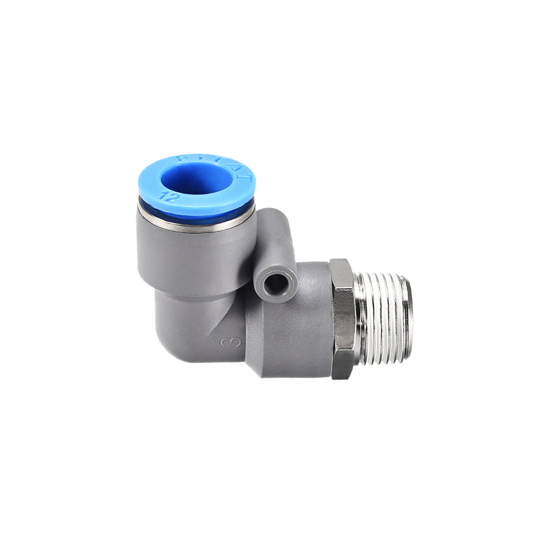 Harfington Elbow Push to Connect Air Fittings, Male Thread Pneumatic Quick Release Connectors