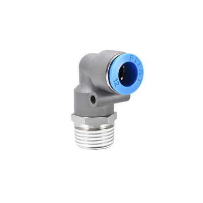 Harfington Elbow Push to Connect Air Fittings Tube Male Thread