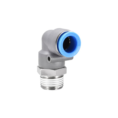 Harfington Elbow Push to Connect Air Fittings Tube Male Thread