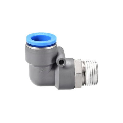 Harfington Elbow Push to Connect Air Fittings Tube Male Thread