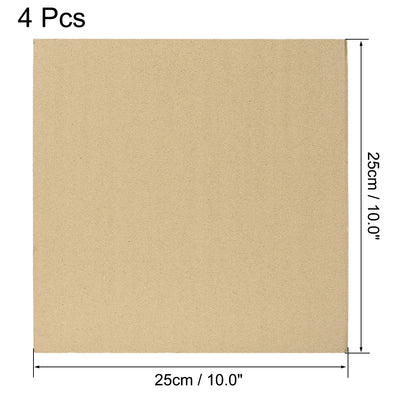 Harfington Uxcell Corrugated Cardboard Filler Insert Sheet Pads 3-Layer 3mm x 10 x 10-Inch 4pcs