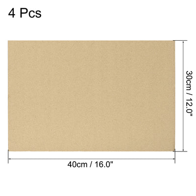 Harfington Uxcell Corrugated Cardboard Filler Insert Sheet Pads 3-Layer 3mm x 12 x 16-Inch 4pcs