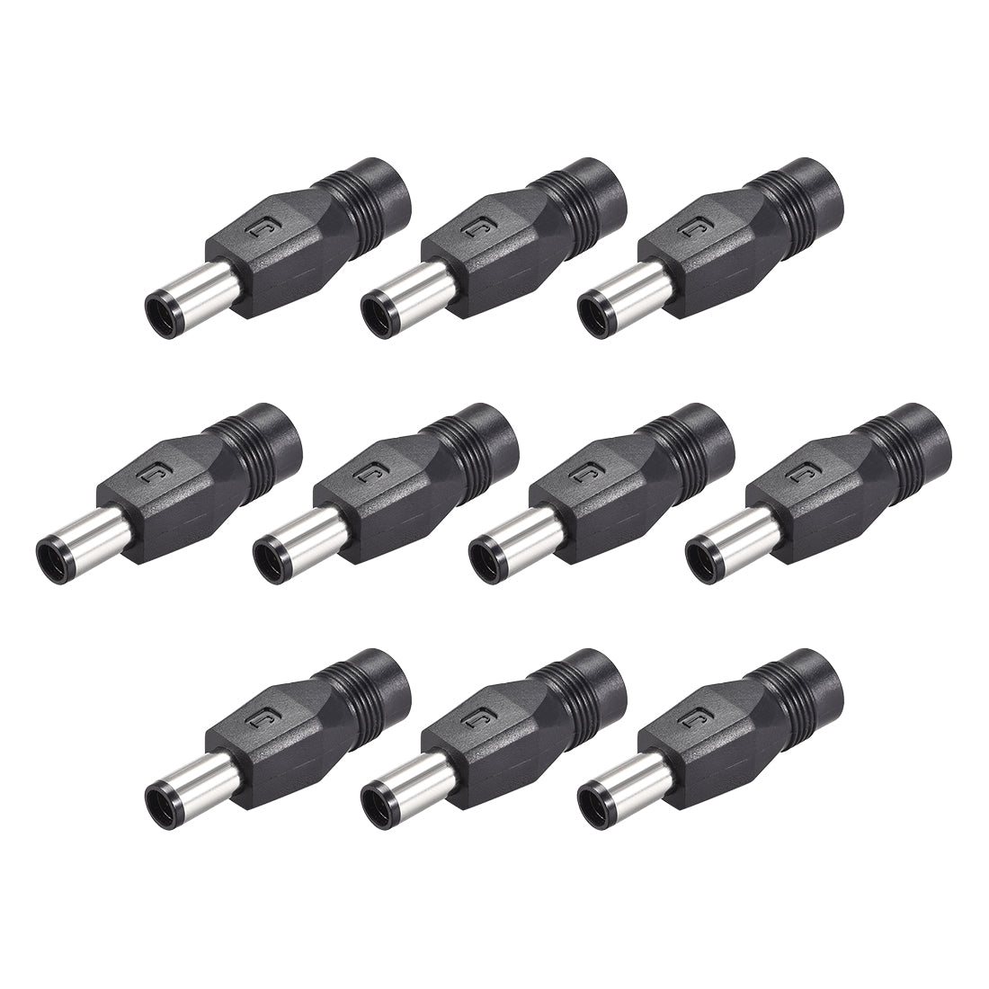 uxcell Uxcell 10pcs DC Power Converter 7.4mm x 5.0mm Male to 5.5mm x 2.1mm Female  Connector