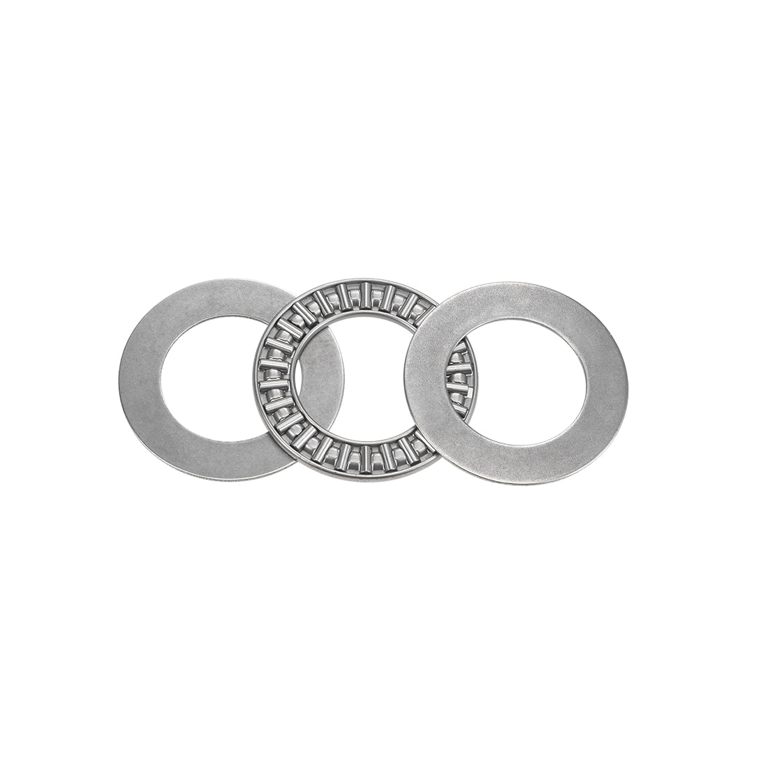 uxcell Uxcell Thrust Needle Roller Bearings with Washers 5/64" Thick Chrome Steel