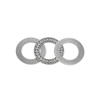 Harfington Uxcell Thrust Needle Roller Bearings with Washers 5/64" Thick Chrome Steel