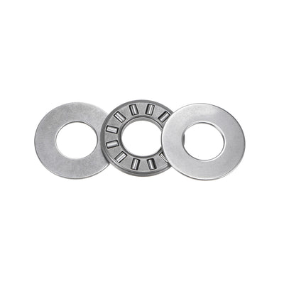 Harfington Uxcell Thrust Needle Roller Bearings with Washers 5/64" Thick Chrome Steel