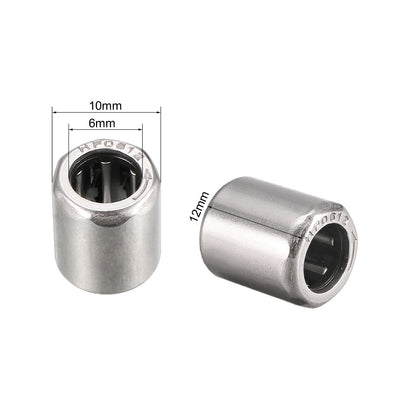 Harfington Uxcell Needle Roller Bearings, Chrome Steel Needles One Way Clutch Bearing Metric