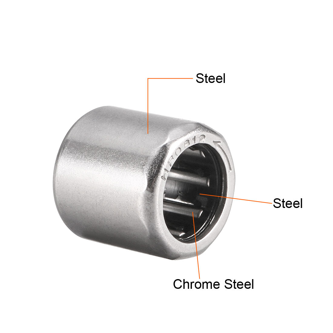 uxcell Uxcell Needle Roller Bearings, Chrome Steel Needles One Way Clutch Bearing Metric