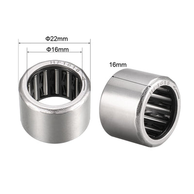 Harfington Uxcell Needle Roller Bearings, Chrome Steel Needles One Way Clutch Bearing Metric