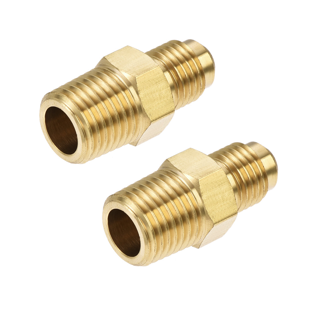 Harfington Uxcell Male Tubing Adapter Brass Pipe Fitting