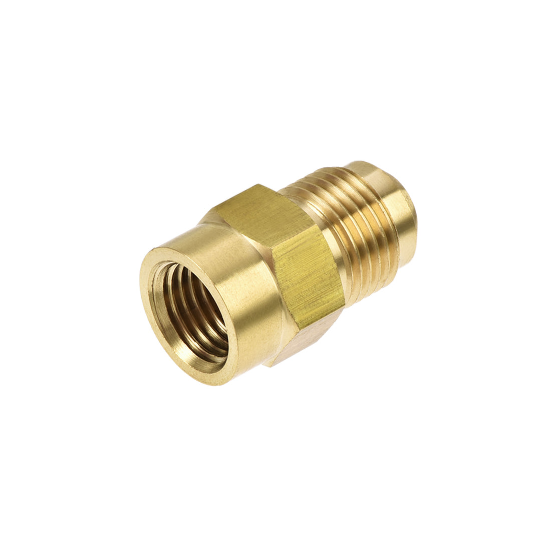 Harfington Brass Pipe Fitting, UNF Flare Male to Female Thread, Tubing Adapter Hose Connector, for Air Conditioner Refrigeration