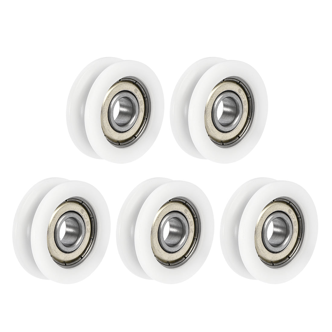 uxcell Uxcell U608ZZ 608 U Groove Bearings 8x30x10mm Shielded Chrome Steel Ball Bearings 5pcs